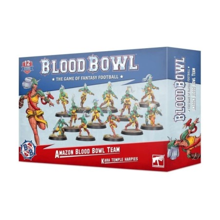Equipo de Amazons de Blood Bowl Kara Temple Harpies 202-26