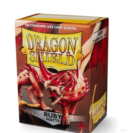 Dragon Shield Matte Sleeves - Ruby (100 Sleeves) AT-11037