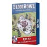 Campo de Blood Bowl Siete: Campo impreso a doble cara y banquillos para Blood Bowl Siete