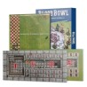 Campo de Blood Bowl Siete: Campo impreso a doble cara y banquillos para Blood Bowl Siete