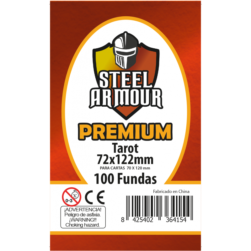 Fundas Steel Armour Tarot Premium 72x122mm (100 Fundas)