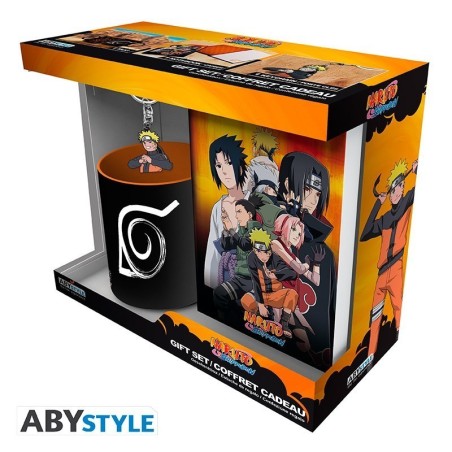 NARUTO SHIPPUDEN - Pck Mug320ml + Keyring PVC + Notebook "Naruto" ABYPCK254