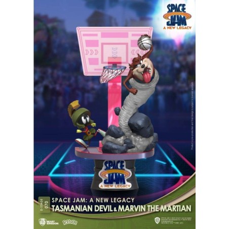 Diorama D-Stage-Space Jam: A New Legacy-Tasmanian Devil & Marvin The Martian 16 cm