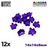 Meeples 16x16x8mm - Morado