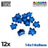 Meeples 16x16x8mm - Azules