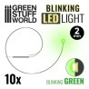 Luces LED INTERMITENTES - VERDE - 2mm