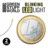 Luces LED INTERMITENTES - VERDE - 2mm