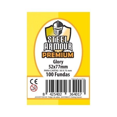 Fundas Steel Armour Glory Premium Exterior 52x77mm (100 Fundas)