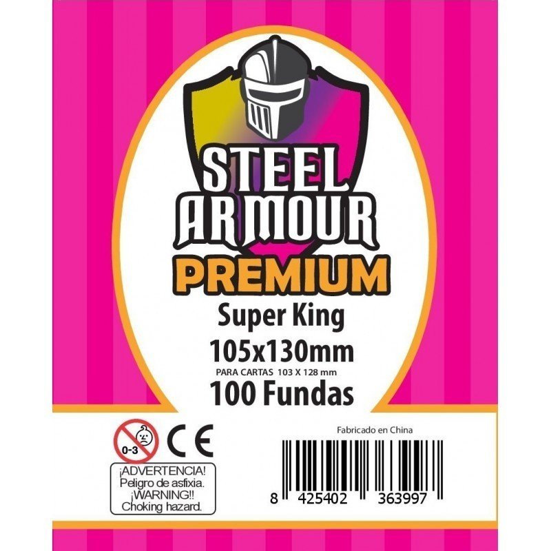 Steel Armour Super King Premium Exterior 105x130mm (100 Fundas)