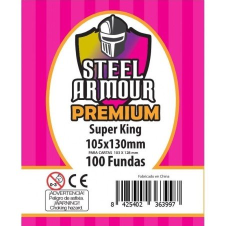 Steel Armour Super King Premium Exterior 105x130mm (100 Fundas)