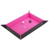 Magnetic Dice Tray Rectangular Black/Pink