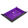 Magnetic Dice Tray Rectangular Black/Purple