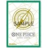 One Piece Card Game - Official Sleeve 5 - Dorada con Borde Verde