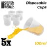 5x Vasos Medidores Desechables 100ml