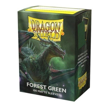 Matte Sleeves Forest Green Dragon Shield Standard size (100 Sleeves) AT-11056