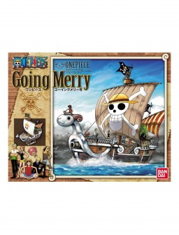 Bandai-figuras de acción originales de One Piece, colección de gran barco  Going Merry Anime, Kit