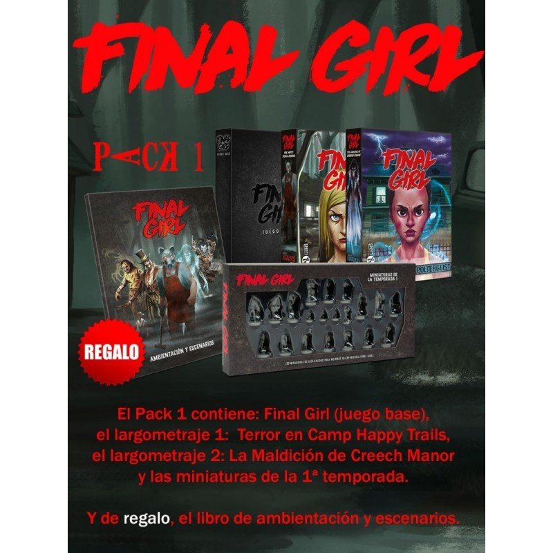 Final Girl libro de ambientación y escenarios (Pack 1)