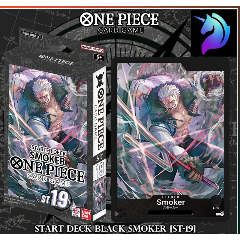 ONE PIECE CARD GAME - BLACK SMOKER - ST19 STARTER DECK