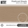 Plancha Plasticard - Pared de Ladrillo 3mm