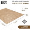 Plancha Plasticard - Adoquines 8x18mm