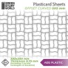 Plancha Plasticard LADRILLOS CESTERIA CURVADO - tamaño A4