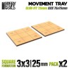 Bandejas de Movimiento DM - Slimfit Cuadradas 75x75mm