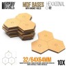 Bases Hexagonales Triples 32mm - Tipo 2