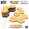 Bases Hexagonales Triples 32mm - Tipo 1