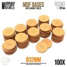 Peanas DM - Redondas 32 mm (Pack x100)