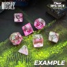 7x Dados Mix 16mm - Rosa Claro