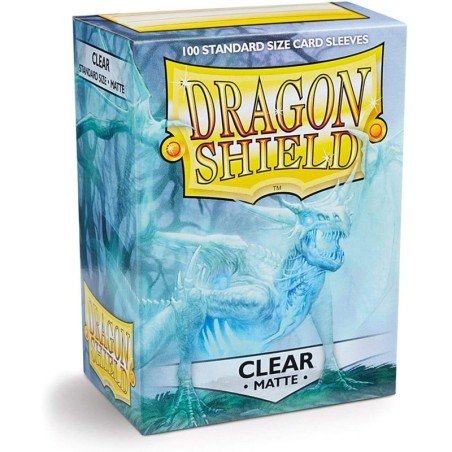 Dragon Shield Standard Sleeves - Matte Clear (100 Sleeves) AT-11001