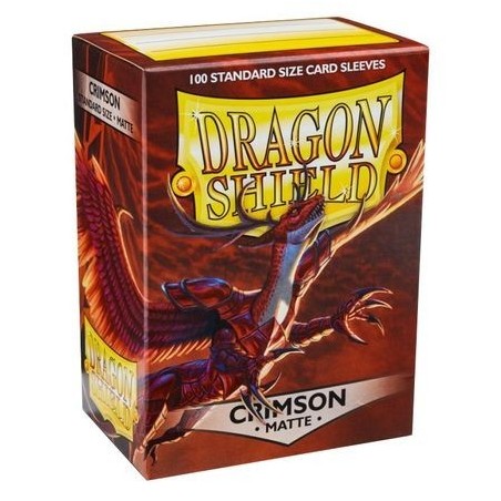Dragon Shield Standard Sleeves - Matte Crimson (100 Sleeves) AT-11021