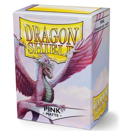 Matte Pink Dragon Shield Standard Sleeves (100 Sleeves) AT-110012
