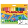 Lapices de Cera Plastidecor 24 unidades