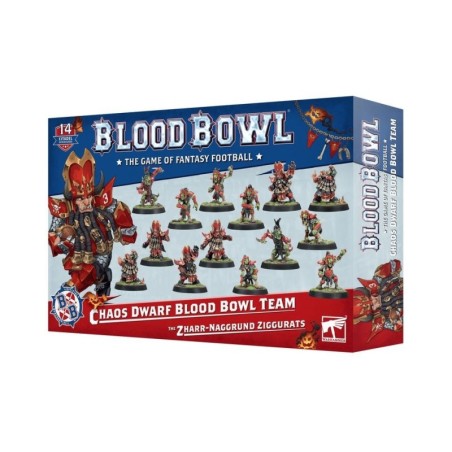 Equipo Chaos Dwarf de Blood Bowl Team Zharr-Naggrund Ziggurats 201-11 (Inglés)