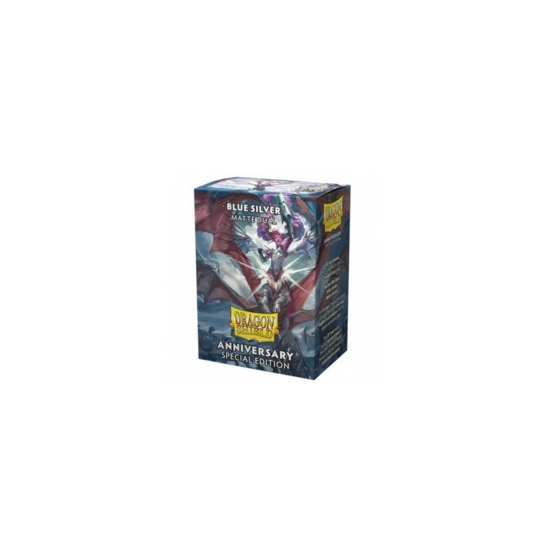 Dragon Shield Standard Matte Dual Sleeves - Special Edition - Blue Silver (100 Sleeves)