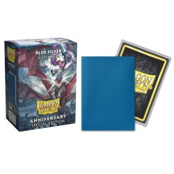 Dragon Shield Standard Matte Dual Sleeves - Special Edition - Blue Silver (100 Sleeves)