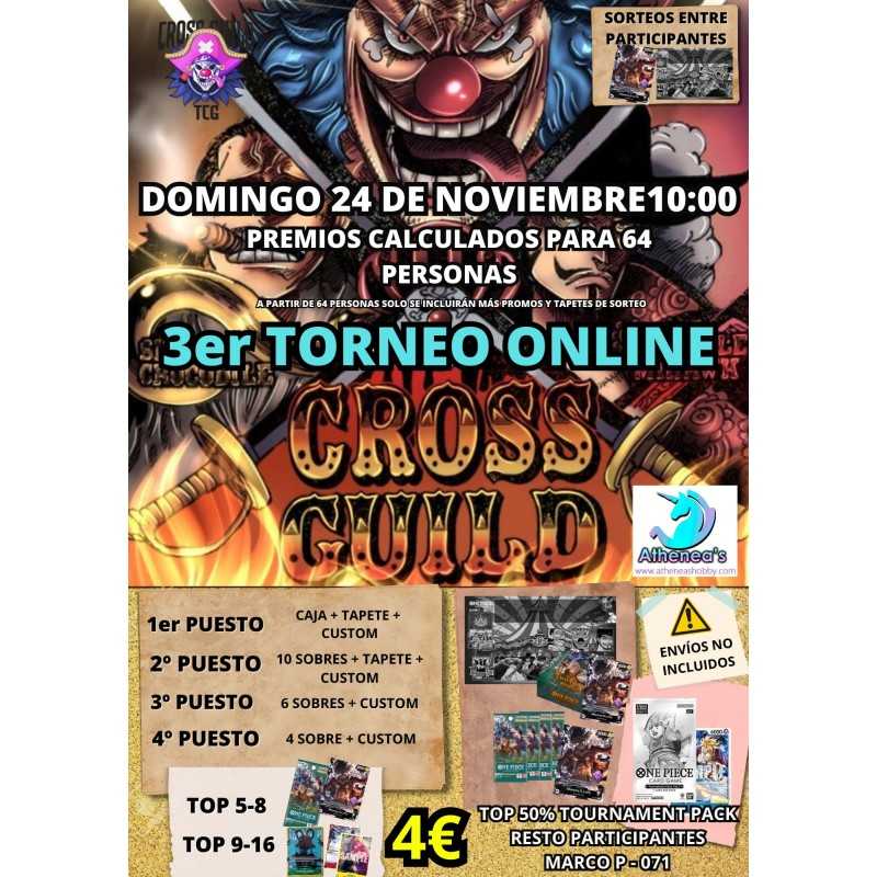 TORNEO ONLINE ONE PIECE CARD GAME - 3ª EDICIÓN - CROSSGUILDTCG