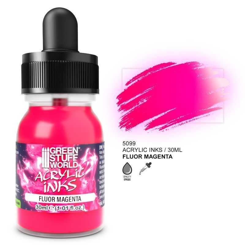 Tinta Acrilica Fluor - Magenta