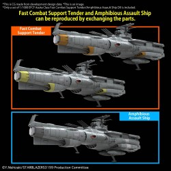 YAMATO - 1/1000 EFCF Asuka Class Fast Combat Support Ship - Model Kit