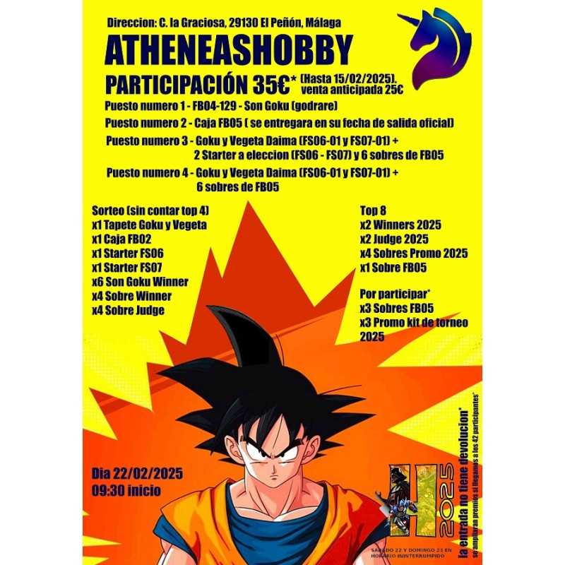 TORNEO DRAGON BALL FUSION ATHENEAS HOBBY (HISPANIA 2025)