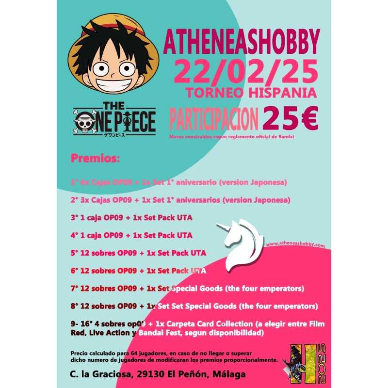 TORNEO ONE PIECE ATHENEAS HOBBY (HISPANIA 2025)