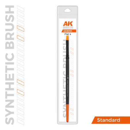 AK SYNTHETIC BRUSH – FLAT 4 AKB003
