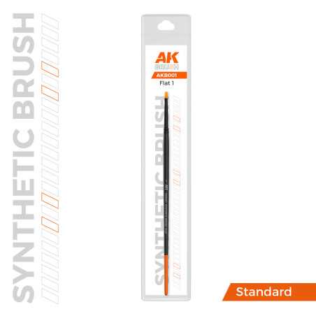 AK SYNTHETIC BRUSH – FLAT 1 AKB001