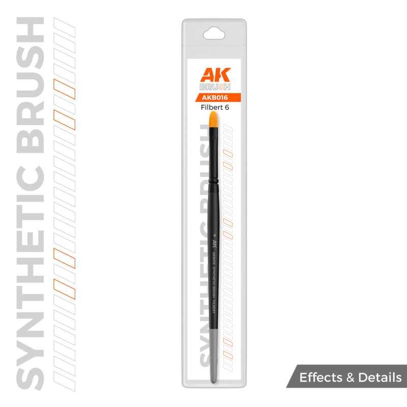 AK SYNTHETIC BRUSH – FILBERT 6 AKB016PinturasAtheneas Hobby S.L.