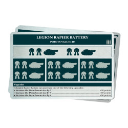 Legiones Astartes Formation and Datasheet Cards (Inglés)