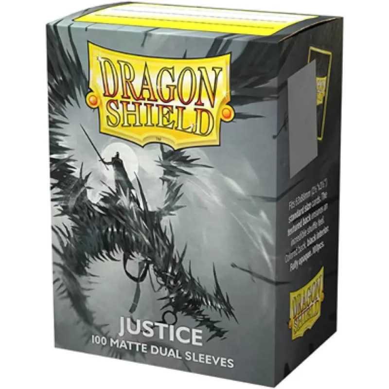 Matte Dual Justice Dragon Shield Sleeves - Standard size (100 Sleeves)Accesorios para los JuegosAtheneas Hobby S.L.