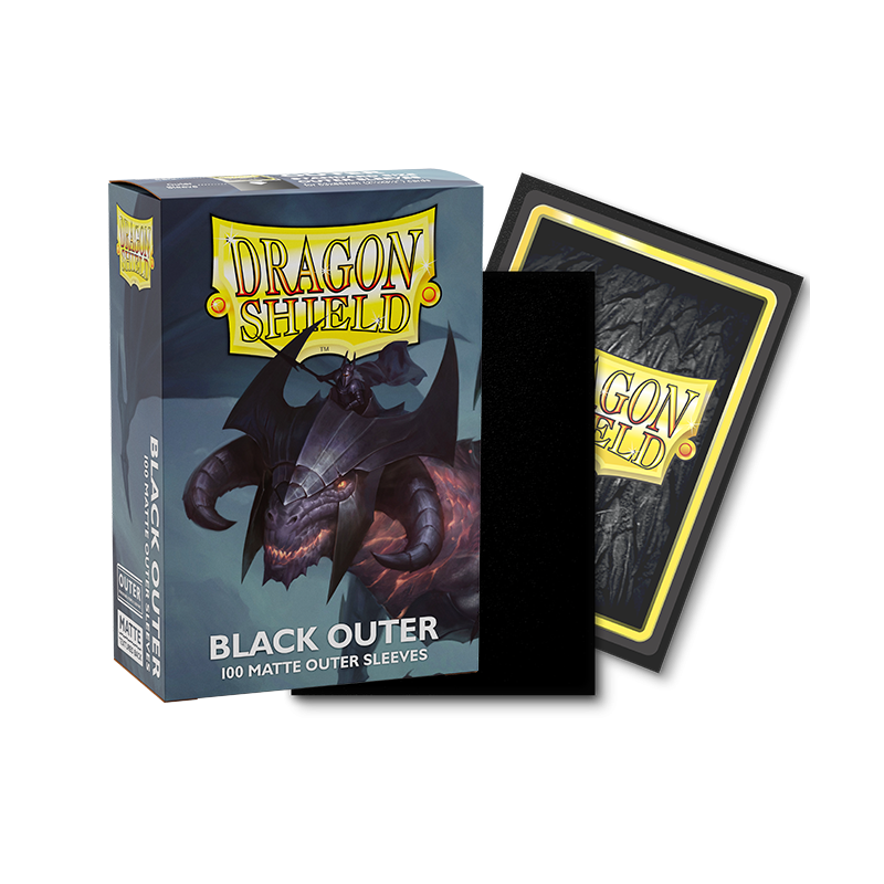 Outer Sleeves Matte Black Dragon Shield Standard size (100 Sleeves) AT-13003Accesorios para los JuegosAtheneas Hobby S.L.