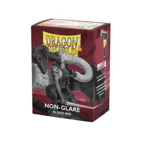 Dragon Shield Matte Non-Glare Sleeves – Red (100 Sleeves)