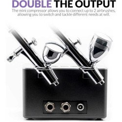 Kit de aerografo con compresor silencioso Serenair Gaahleri